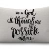 Bible Verse Throw Pillow Cover