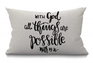 Bible Verse Throw Pillow Cover