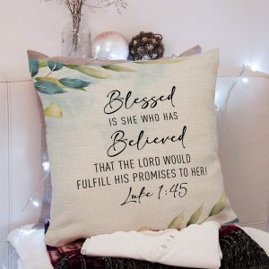 KongMoTree Bible Verse Throw Pillow Cover, 18x18 Inches