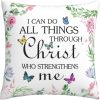 Spiritual Throw Pillow Cover for Women of Faith