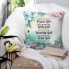 Spiritual Pillow Covers for Women of Faith, 18"x18"