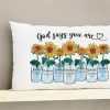 Christian Bible Verse Throw Pillow Cover 20"x12", God Says You are…