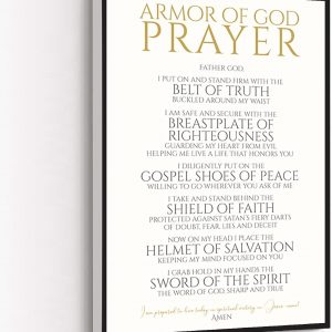 Christian Spiritual Warfare Prayer Wall Art