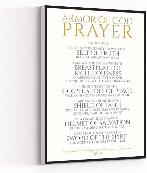 Christian Spiritual Warfare Prayer Wall Art