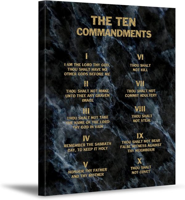 The Ten Commandments Canvas Print